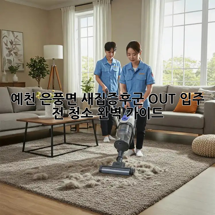 예천 은풍면 새집증후군 OUT! 입주 전 청소 완벽 가이드